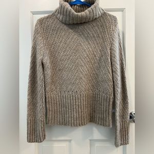 Anthropologie Kenzi Natural  Women’s Turtleneck Sweater Tan Size Large
